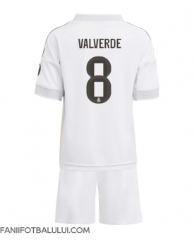 Real Madrid Federico Valverde #8 Echipament de Fotbal Replică 2025-26 Copii Acasa (+ Șorturi)